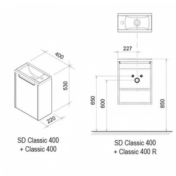    Ravak SD 400 R Classic  X000000421
