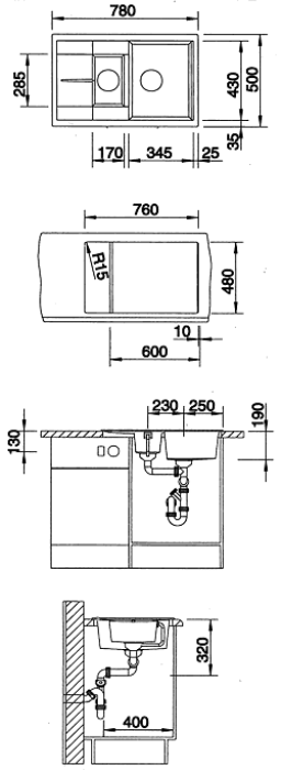   Blanco Metra 6S compact (518876)