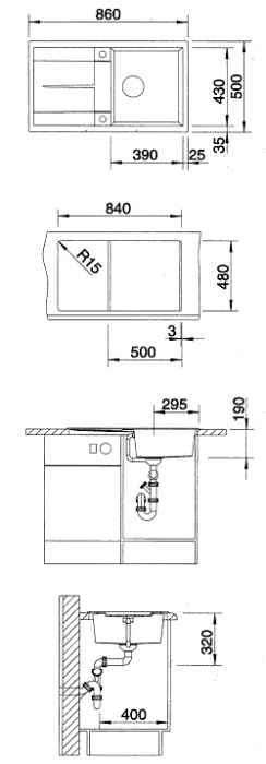   Blanco Metra 5S (517348)