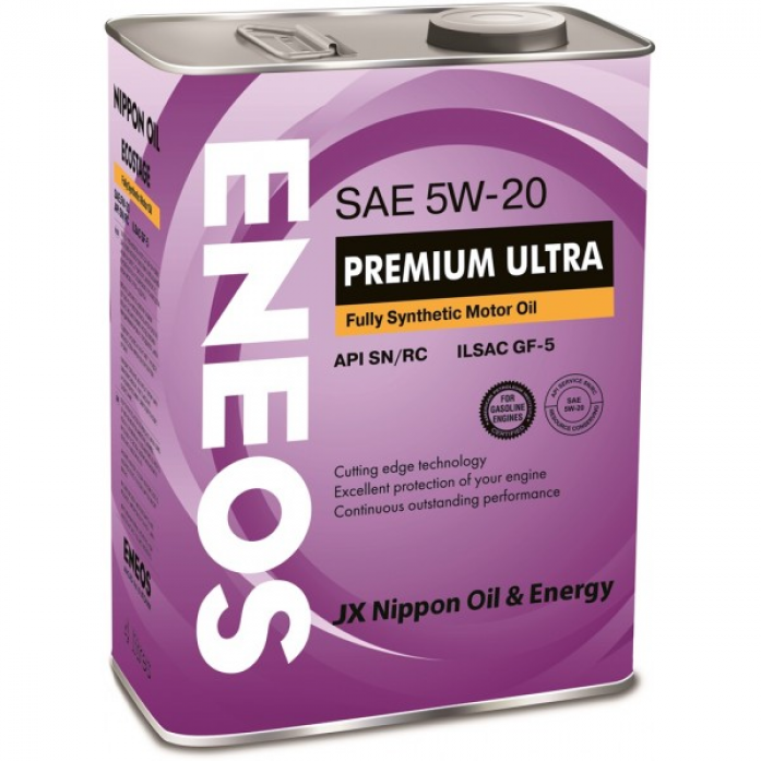 Масло моторное ENEOS Premium Ultra SN 5w20 4л 8801252022183/8809478941790