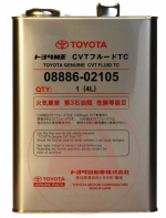 Масло трансмиссионное TOYOTA CVT FLUID TC 4л (Япония) 08886-02105