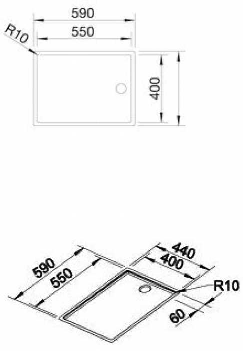   Blanco Claron 550-T-IF/N (517277)