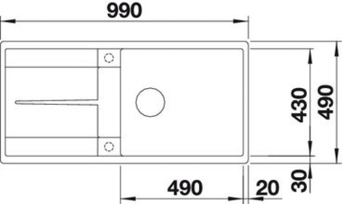   Blanco Metra XL 6 S-F (518883)