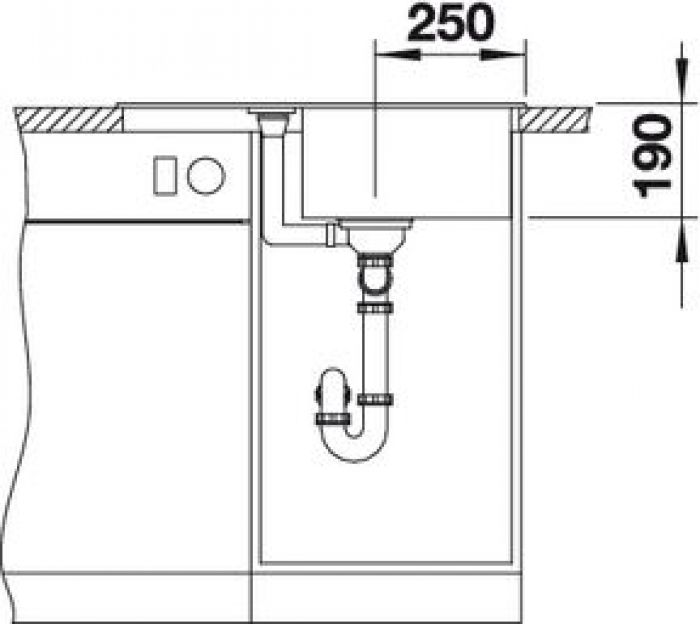 Кухонная мойка Blanco Metra 45S compact (519572)