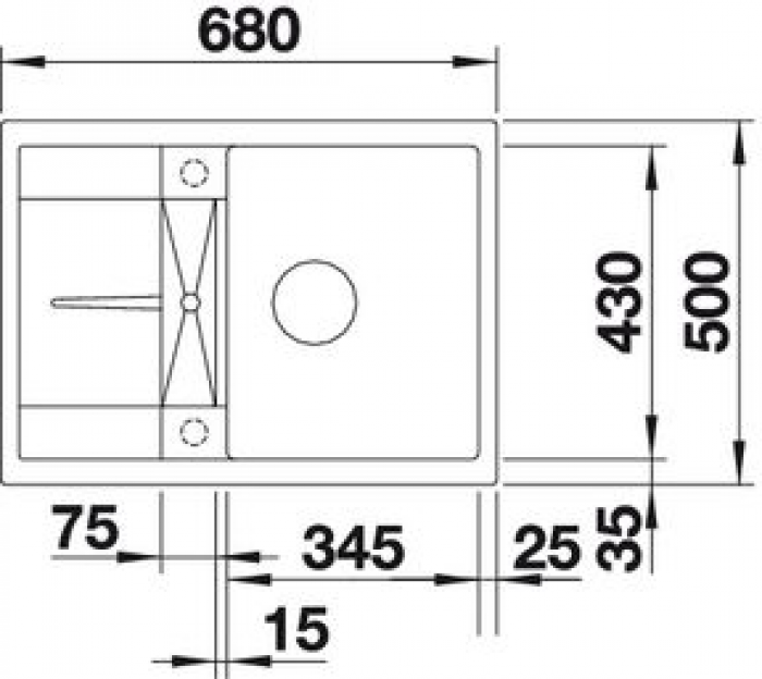   Blanco Metra 45S compact (519573)