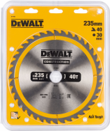 Пильный диск DeWalt CONSTRUCT 235х30 мм 40 ATB DT1955-QZ