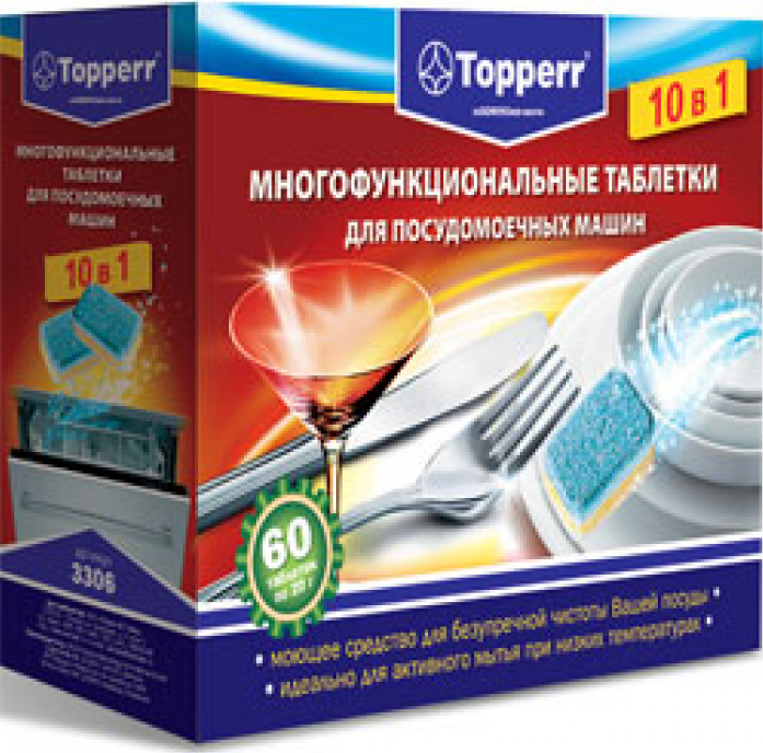 Таблетки для посудомоечных машин Topperr 3306 60 шт.