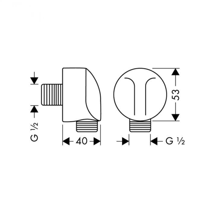   Hansgrohe Fixfit E 27454000 