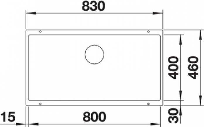   Blanco SUBLINE 800-U 523141 