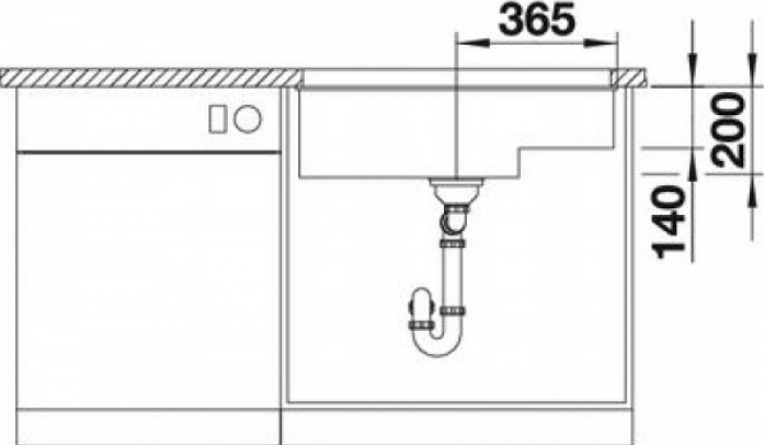   Blanco SUBLINE 700-U 523542 Level SILGRANIT 