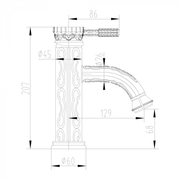  Lemark Jasmine LM6606ORB  