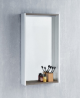 Зеркальный шкаф Акватон Бэлла 1A221702BBAZ0 белый/джара