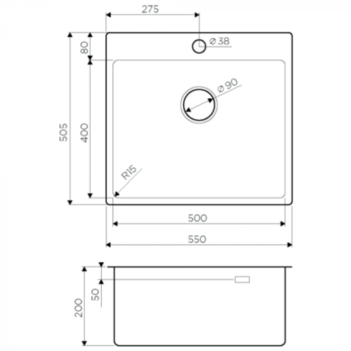   Omoikiri Amadare 55-IN . 4993718