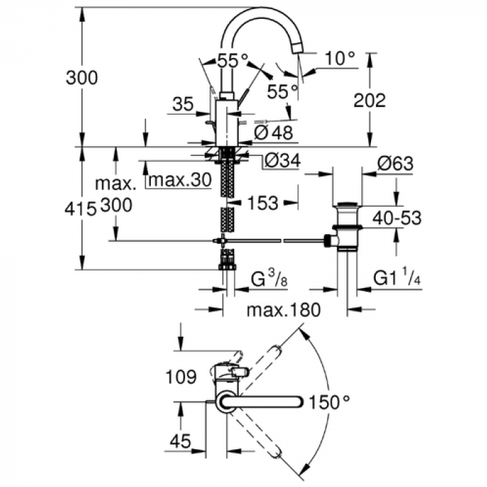    GROHE Eurosmart Cosmopolitan 32830001