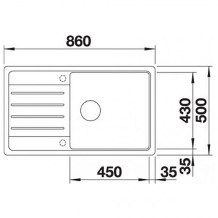   Blanco LEGRA XL 6S 523331 