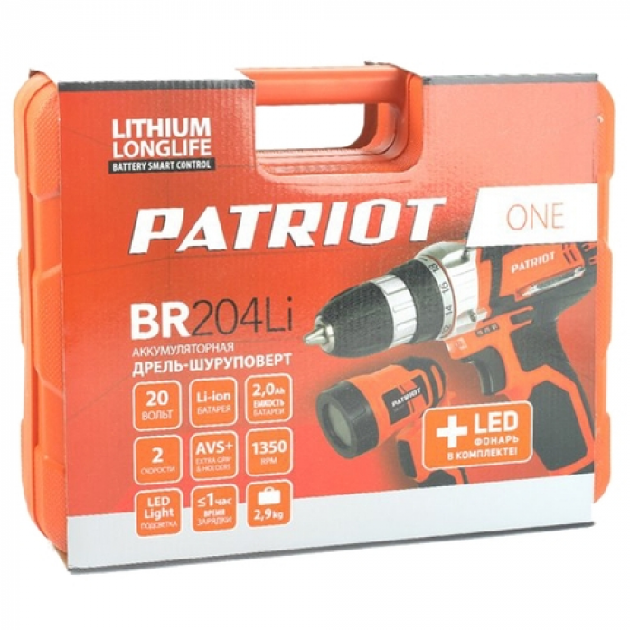 - PATRIOT -  PATRIOT BR 204Li LED The One, 2 .   Li-Ion,    180201492