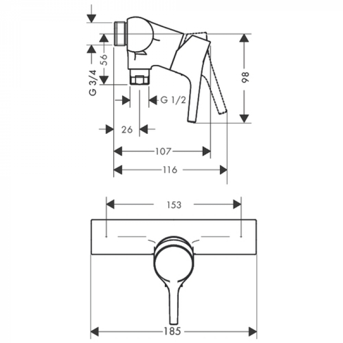    Hansgrohe Talis S 72601000