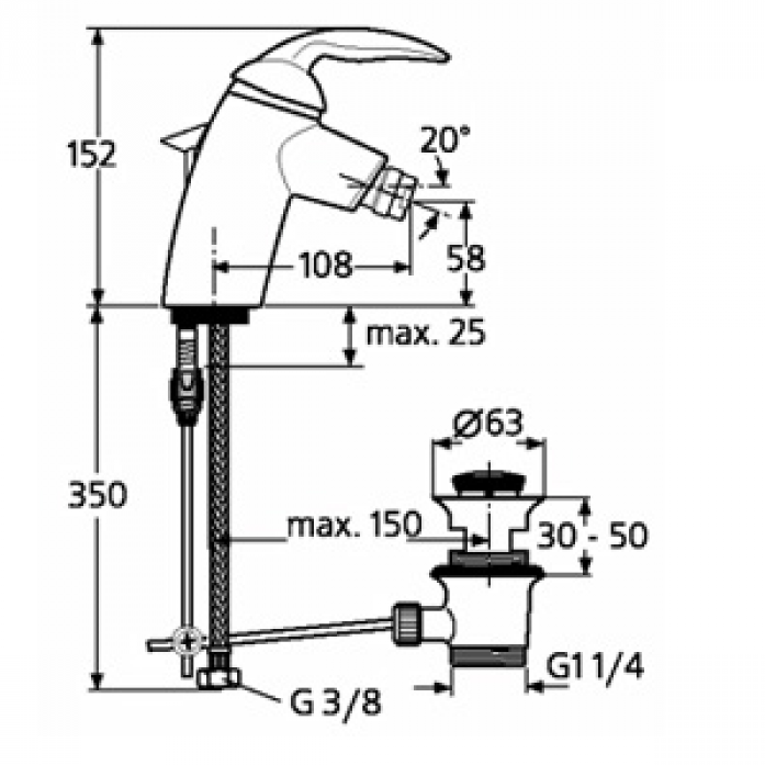    Ideal Standard Tendence A3122AA