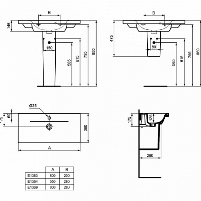  Ideal Standard Connect Space 50 E136301