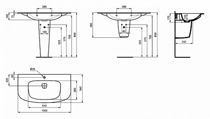  Ideal Standard Dea 100 T044801