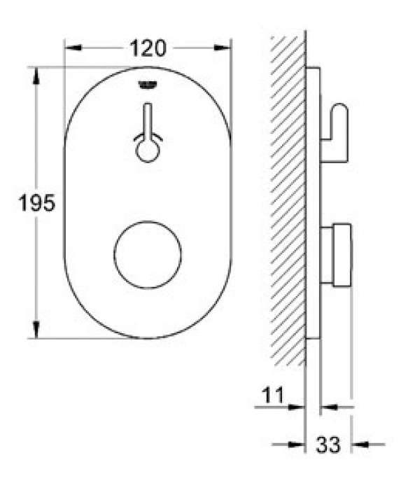    GROHE Eurosmart Cosmopolitan T 36321000 