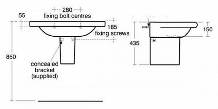  Ideal Standard Daylight W317101