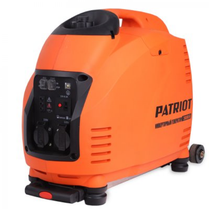 Генератор PATRIOT Генератор инверторный PATRIOT 3000il, 3,0/3,5 кВт, уровень шума 63 dB, колеса, вес 31,5 кг  474101046