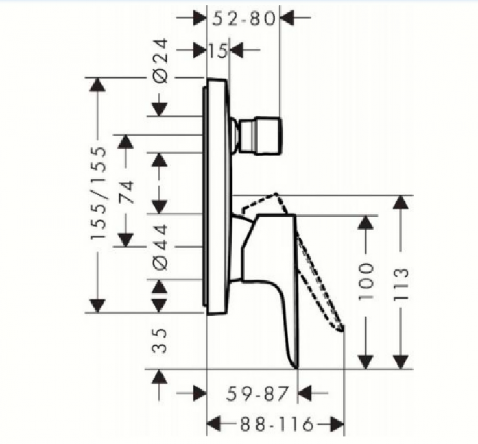    c  Hansgrohe Talis E 71474700