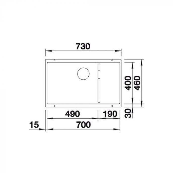   Blanco Subline 700-U Level Silgranit  523540