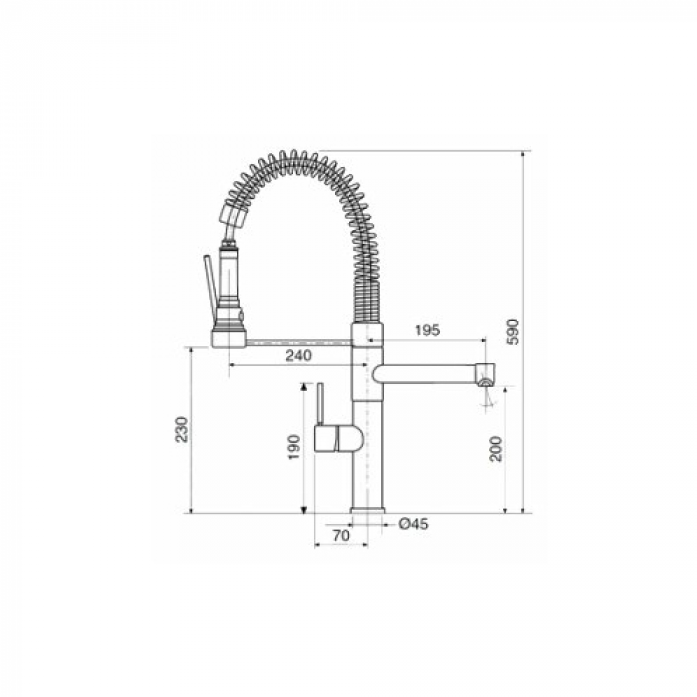  Reginox 400283R00CH LEDRO chrome 43899