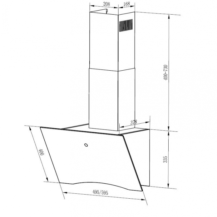  Homsair Teffi 60 Glass White