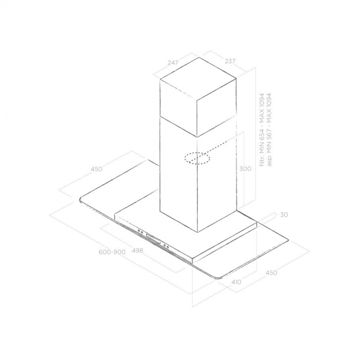  Elica FLAT GLASS PLUS IX/A/60-PRF0097367A