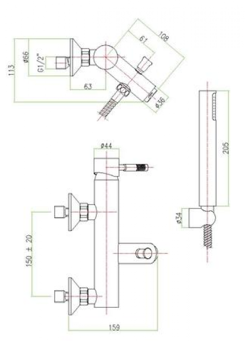      Fiore Xenon 44WH5150 