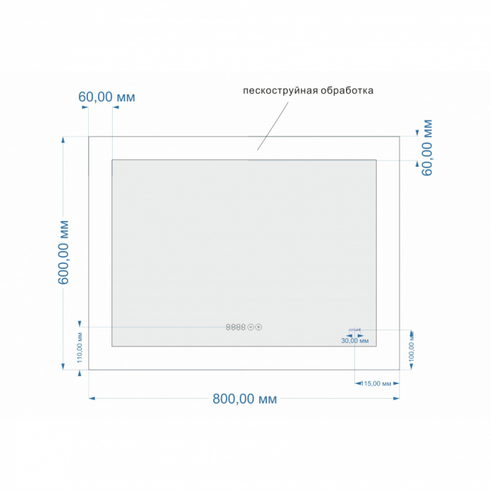  Cersanit Design Pro KN-LU-LED060*80-p-Os  