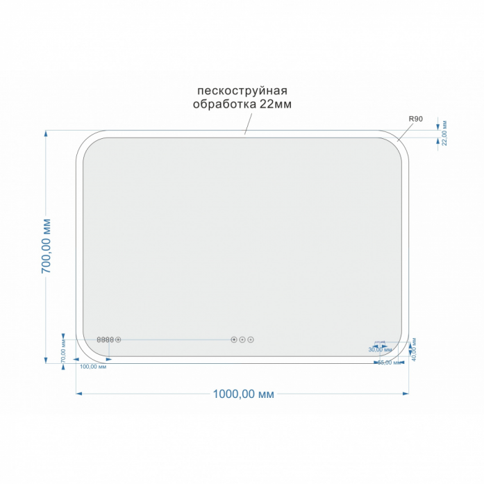  Cersanit Design Pro KN-LU-LED070*100-p-Os  