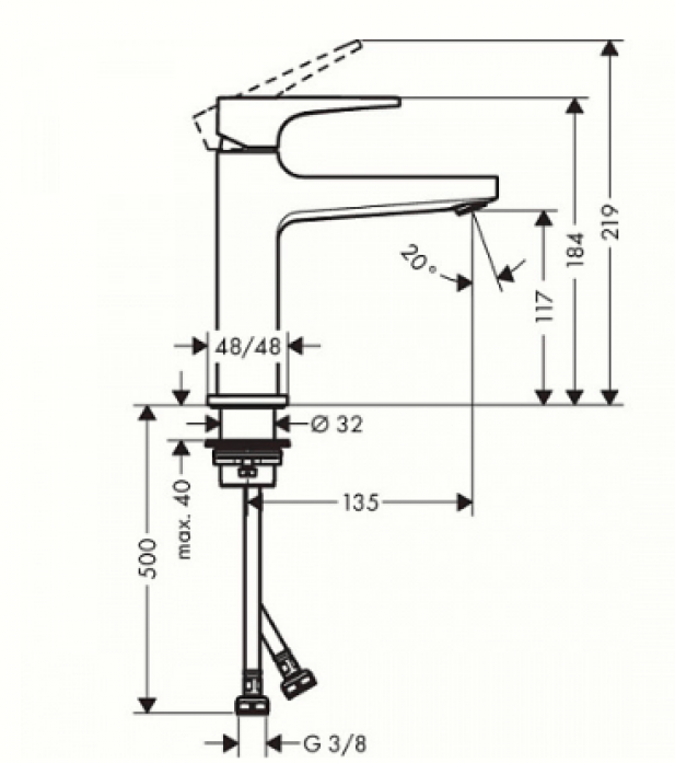    Hansgrohe Metropol 110 32507140