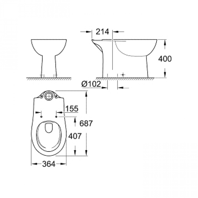    GROHE Bau Ceramic 39429000