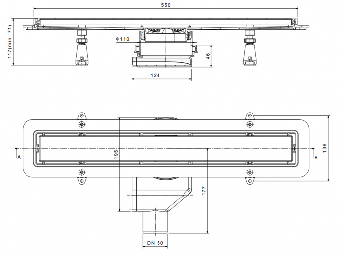   Pestan Confluo Premium White Glass Line 550 13000282