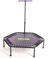 Батут BaseFit TR-401 122 см с держателем фиолетовый УТ-00016381