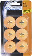 Мячики для настольного тенниса DONIC JADE 40+ 6 шт оранжевый 618378S