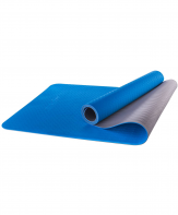 Коврик для йоги StarFit FM-201 TPE 4 mm blue-grey