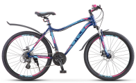 Велосипед Stels 26 горный Miss 6100 MD (2019) скоростей 21 рама 19 темно-синий LU079815