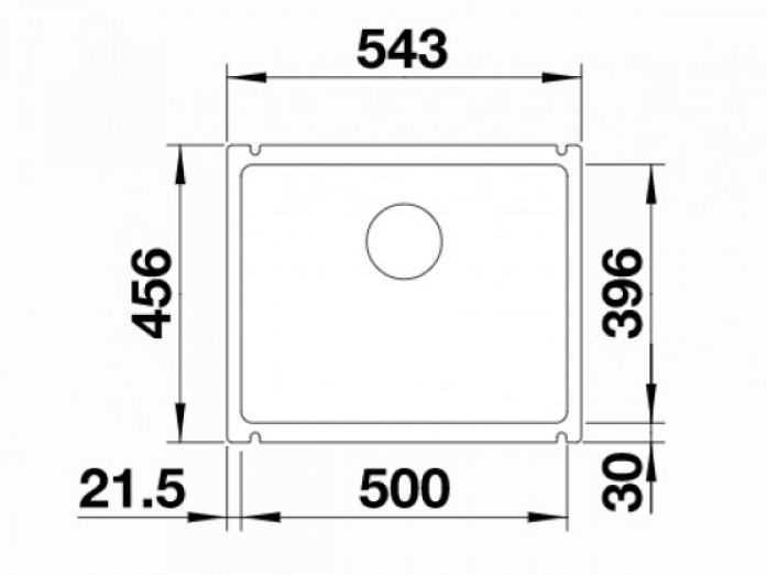   Blanco Subline 500-U Ceramic 523739 