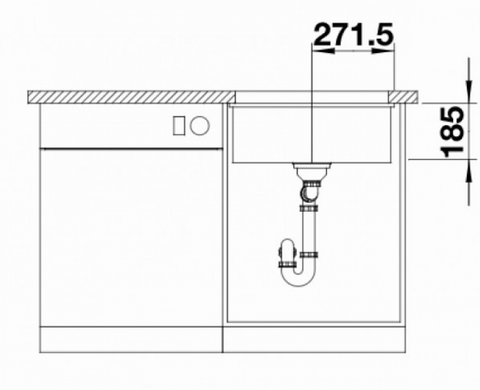   Blanco Subline 500-U Ceramic 523739 