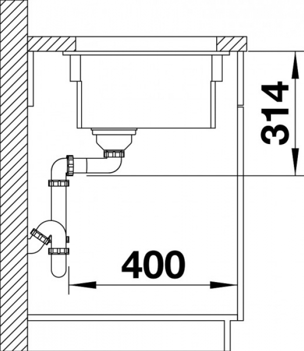   Blanco Etagon 500-U Ceramic PuraPlus 525155 