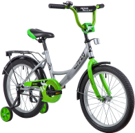 Детский велосипед Novatrack 18 Vector (2020) серебристый 183VECTOR.SL9