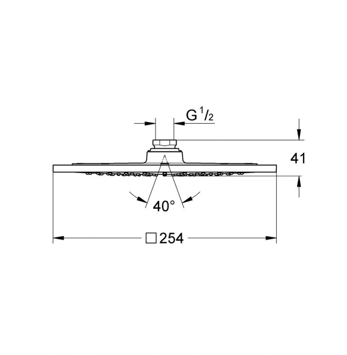   GROHE Rainshower F-Series 10&quot; 27271000 