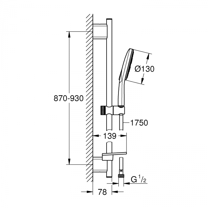   GROHE Rainshower SmartActive 130 26578000 