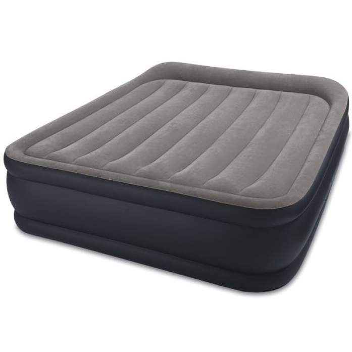      Intex 64136 QUEEN DELUXE PILLOW REST RAISED AIRBED WITH FIBER-TECH BIP