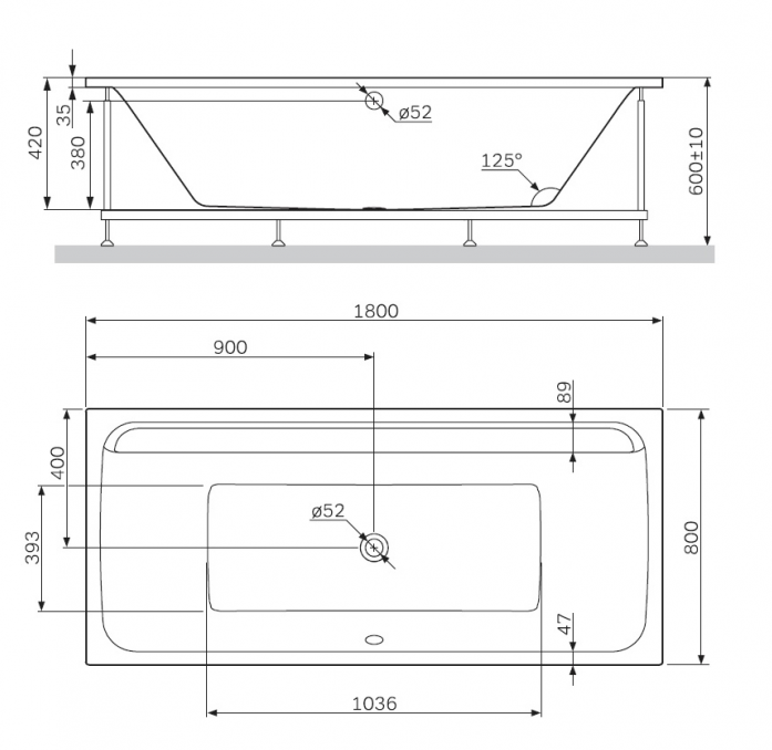    Am.Pm Inspire 2.0 W52A-180-080W-R 